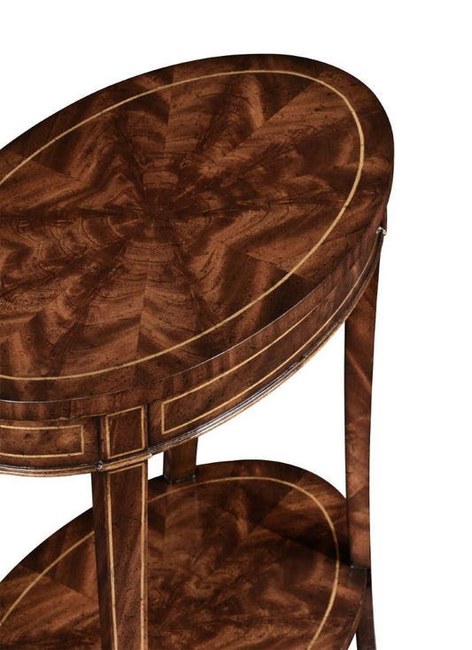 Jonathan Charles Fine Furniture - Buckingham Mahogany Oval Lamp Table - 494288-LAM veiw 2
