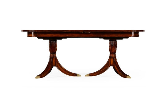 Jonathan Charles Fine Furniture - Buckingham Regency Crotch Mahogany Single Leaf Extending Dining Table - 492266-75L-MAH veiw 2