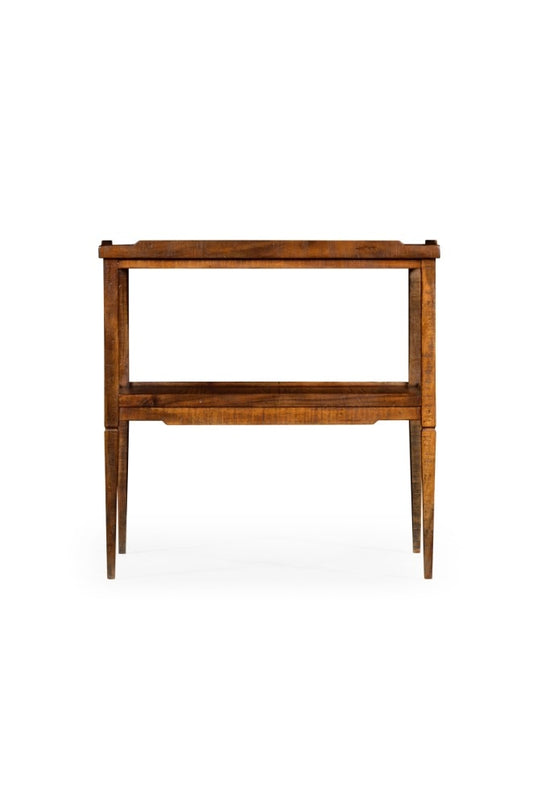Jonathan Charles Fine Furniture - Casually Country Walnut Side Table - 491020-CFW veiw 2