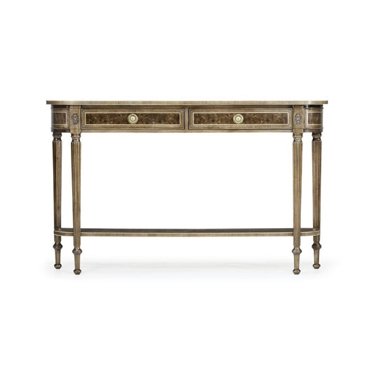 Jonathan Charles Fine Furniture - Buckingham - Classic Regency Style Bleached Mahogany Console Table with Undertier - 494600-MBL veiw 2
