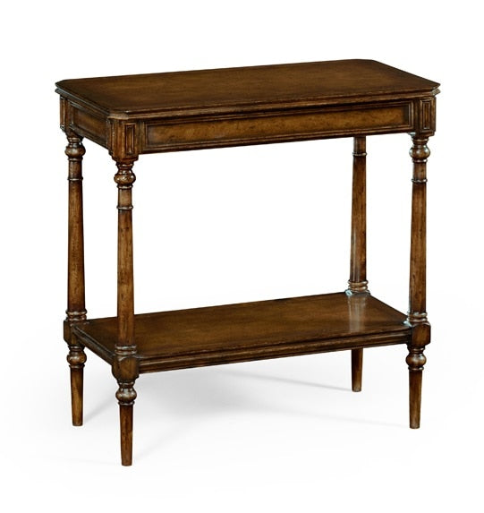 Jonathan Charles Fine Furniture - Country Farmhouse Country Living Style Walnut Side Table - 494602-WAL veiw 1