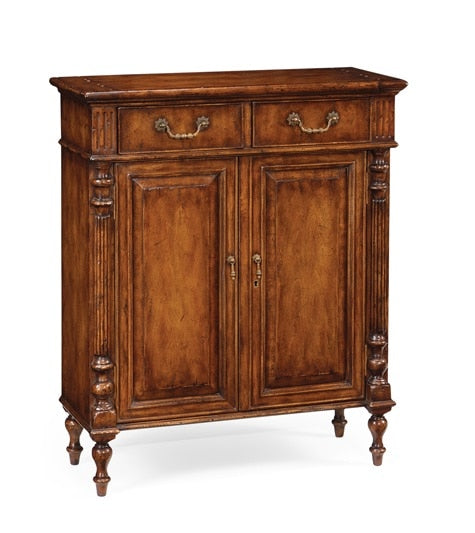 Jonathan Charles Fine Furniture - Country Farmhouse Narrow Cabinet with Cupboard - 493144-WAL veiw 1