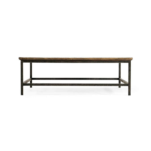 Jonathan Charles Fine Furniture - Casual Accents Medium Driftwood Square Coffee Table - 491014-DTM veiw 2