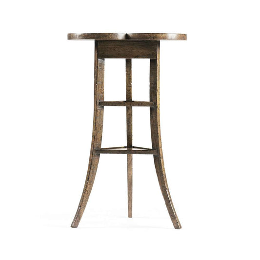 Jonathan Charles Fine Furniture - Casual Accents Medium Driftwood Trefoil Side Table - 491037-DTM veiw 2
