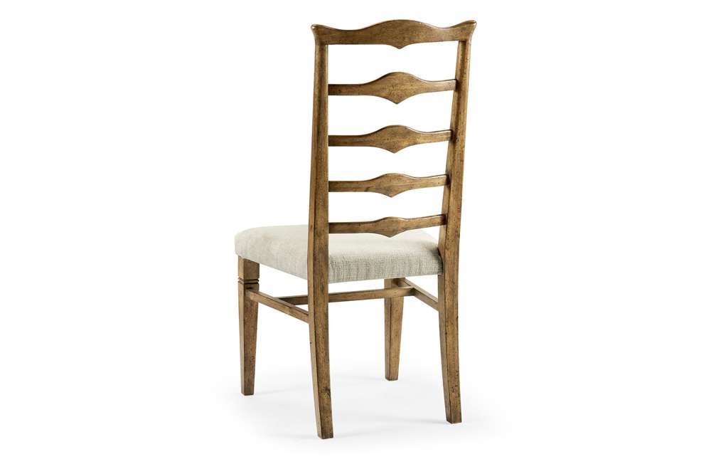 Jonathan Charles Fine Furniture - Casually Country Pompano Ladderback Accent Side Chair, Upholstered in Shambala - 491198-SC-DTM-F400 veiw 3