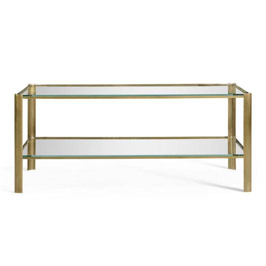 Jonathan Charles Fine Furniture - Cosmo Antique Brass Cocktail Table - 494977-LAB view 2