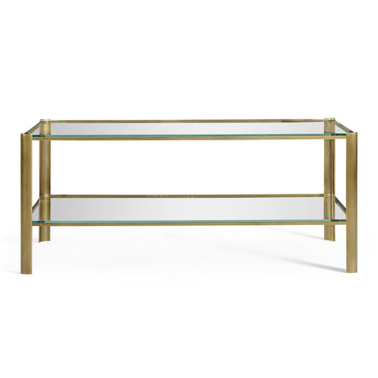 Jonathan Charles Fine Furniture - Cosmo Antique Brass Cocktail Table - 494977-LAB view 2