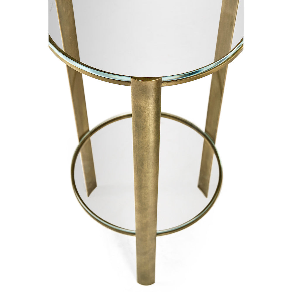 Jonathan Charles Fine Furniture - Cosmo Antique Brass Drinks Table - 494976-LAB view 8