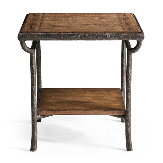 Jonathan Charles Fine Furniture - Forge Iron Square End Table - 491316-CMF view 2