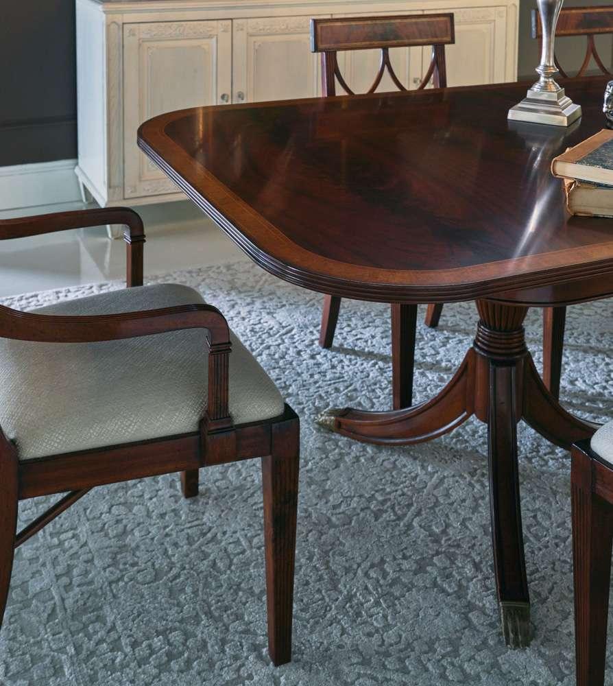 Jonathan Charles Fine Furniture - JC Traditional - Buckingham Regency Mahogany Curved Back Arm Chair - 494347-AC-MAH-F200 veiw 6