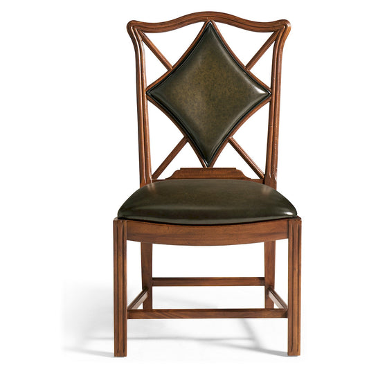Jonathan Charles Fine Furniture - Playing Card "Diamond" Side Chair - 493362-SC-WAL-L007 view 2