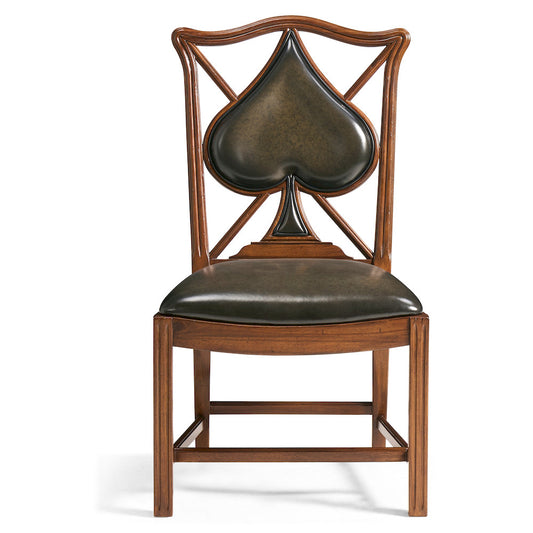 Jonathan Charles Fine Furniture - Playing Card "Spade" Side Chair - 493361-SC-WAL-L007 view 2