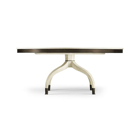 Jonathan Charles Fine Furniture - Reimagined Lodestone Round Dining Table - 496034-72D-CWO veiw 2