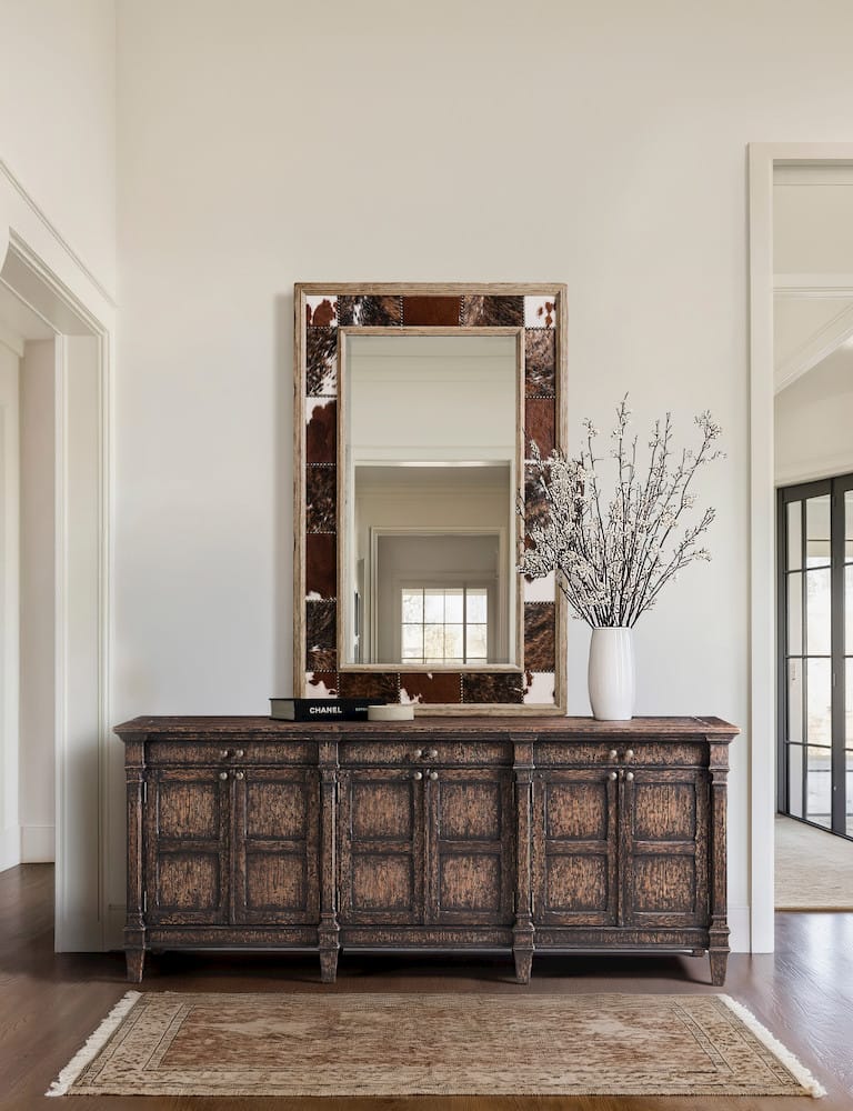 Jonathan Charles Fine Furniture - Sagehill Rectangular Hide Mirror - 491255-TGO view 8