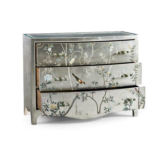 Jonathan Charles Fine Furniture - Shimmering Moon Bow Front Chest - 500394-HPS view 2