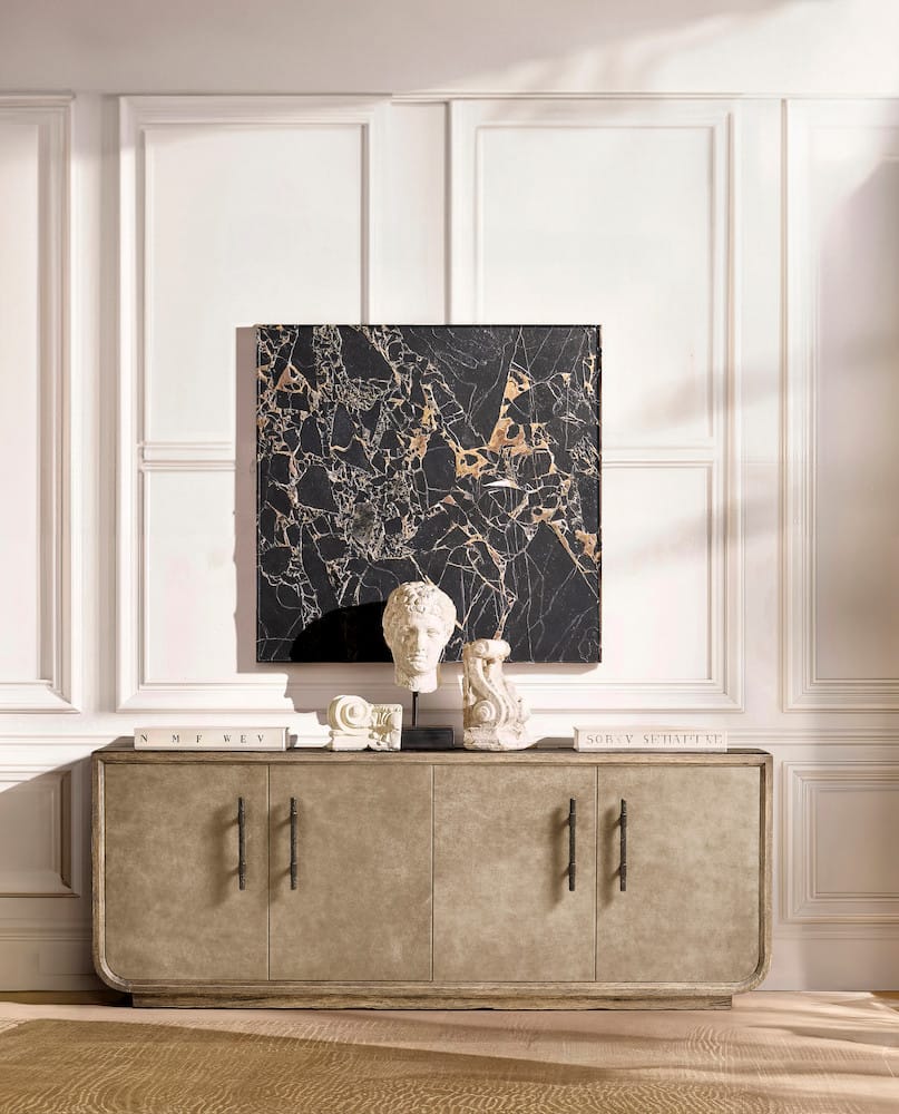 Jonathan Charles Fine Furniture - Stone Ridge Leather Credenza Light - 491279-TLA view 13