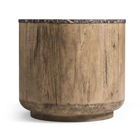 Jonathan Charles Fine Furniture - Stone Ridge Marble Round Side Table Light - 491278-TLA view 2