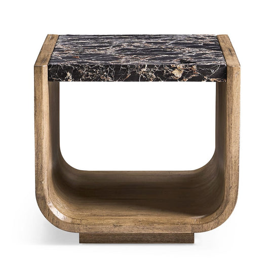 Jonathan Charles Fine Furniture - Stone Ridge Marble Side Table Light - 491277-TLA view 2