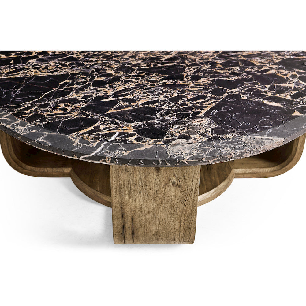 Jonathan Charles Fine Furniture - Stone Ridge Round Marble Cocktail Table Light - 491281-TLA view 8