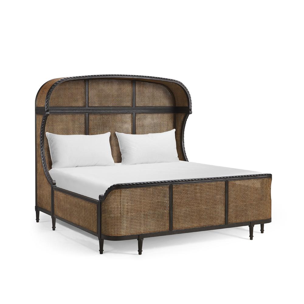 Jonathan Charles Fine Furniture - Tangiers King Shelter Bed - 007-1-131-EBO veiw 1