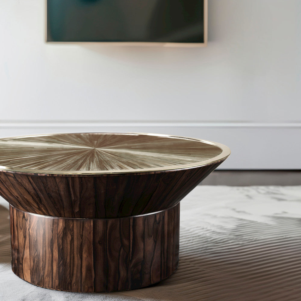 Jonathan Charles Fine Furniture - Terra Round Cocktail Table - 500553-VGS view 7