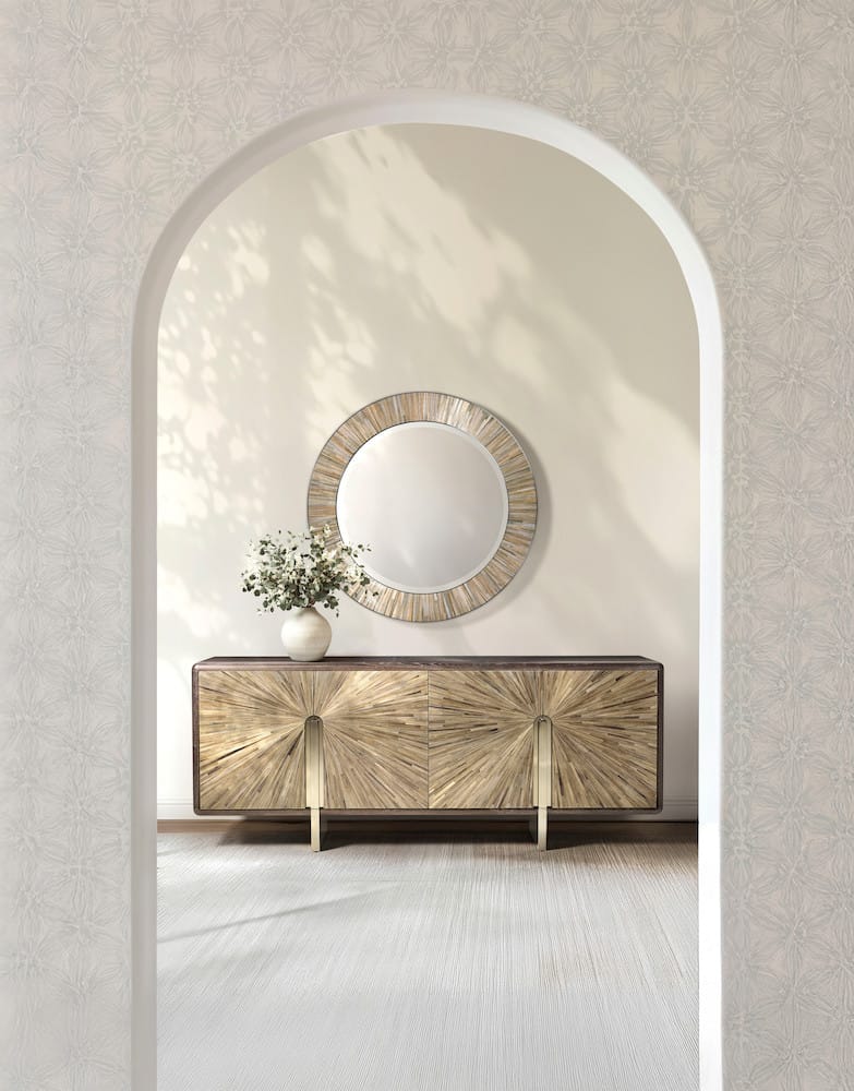 Jonathan Charles Fine Furniture - Terra Round Wall Mirror - 500588-VGS view 5