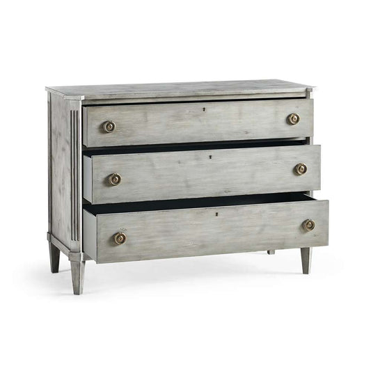 Jonathan Charles Fine Furniture - Timeless Aeon Swedish Drawer Chest in Antiqued Grey - 003-3-269-GAW veiw 2