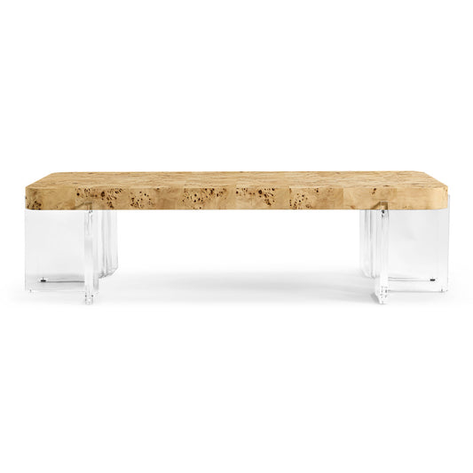 Jonathan Charles Fine Furniture - Veil Rectangular Cocktail Table - 500569-NMB view 2
