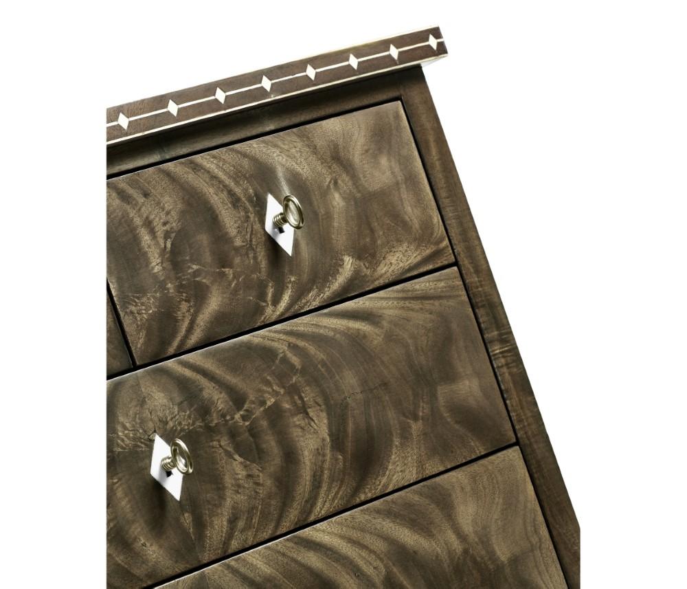 Jonathan Charles Fine Furniture - Buckingham - Small Bleached Mahogany Chest Of Drawers with Bone Inlay - 495832-MBL veiw 5