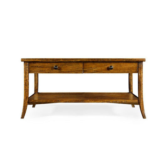 Jonathan Charles Fine Furniture - Casually Country - Square Coffee Table In Country Walnut - 491041-CFW veiw 2