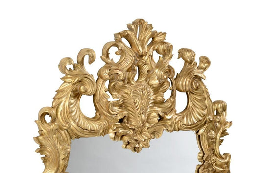 Jonathan Charles Fine Furniture - Versailles Finely Carved and Gilded Rococo Style Mirror - 494372-GIL veiw 2