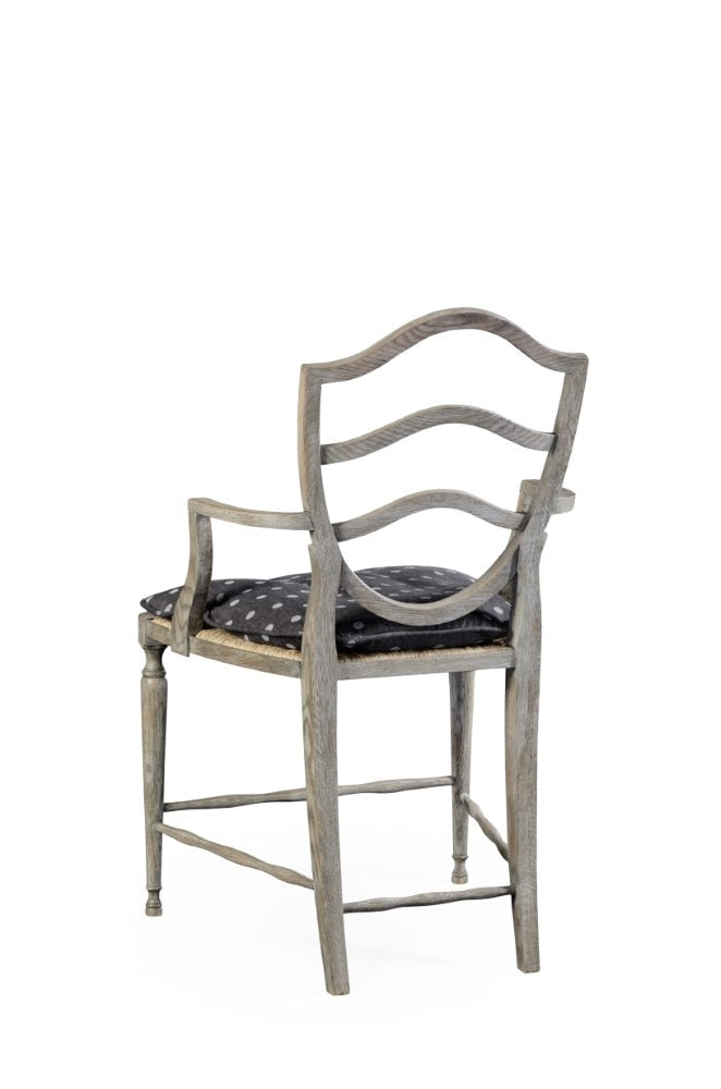 Jonathan Charles Fine Furniture - William Yeoward Country House Chic Bodiam Grey Oak Armchair - 530000-AC-GYO veiw 5