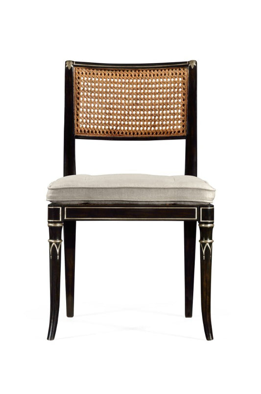 Jonathan Charles Fine Furniture - William Yeoward Uptown Classic Linden Charcoal Wash Dining Side Chair - 530121-SC-CHW veiw 2