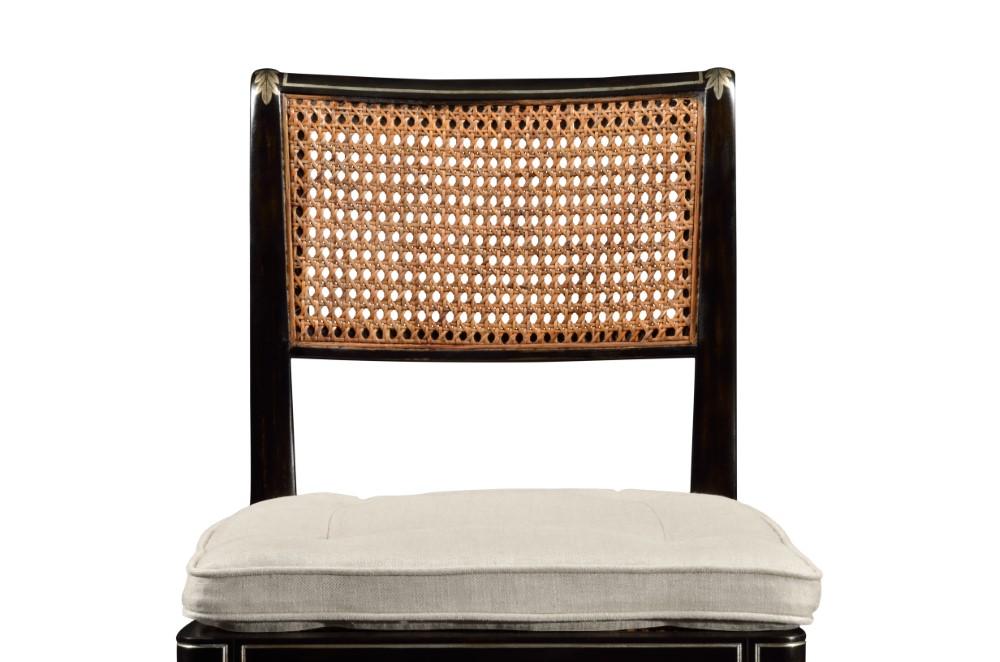 Jonathan Charles Fine Furniture - William Yeoward Uptown Classic Linden Charcoal Wash Dining Side Chair - 530121-SC-CHW veiw 4