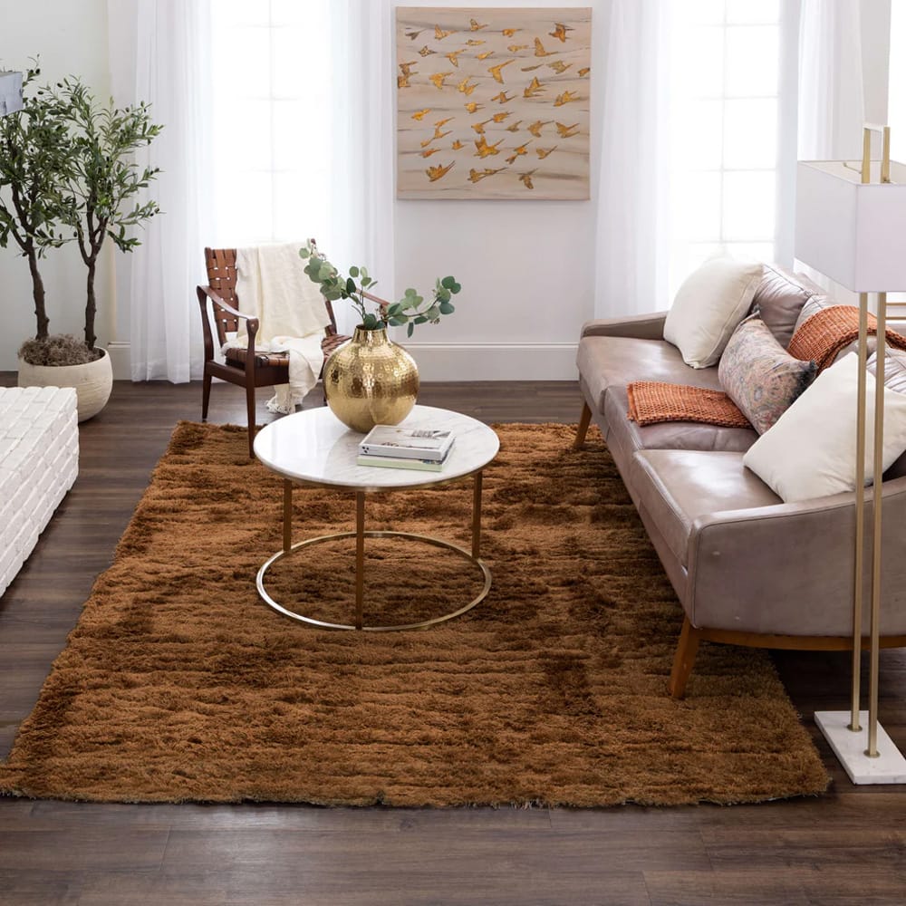 Karastan - Billow Shag Rust 7' 10" x 10' Area Rug - R1148 257 094120 IP view 9