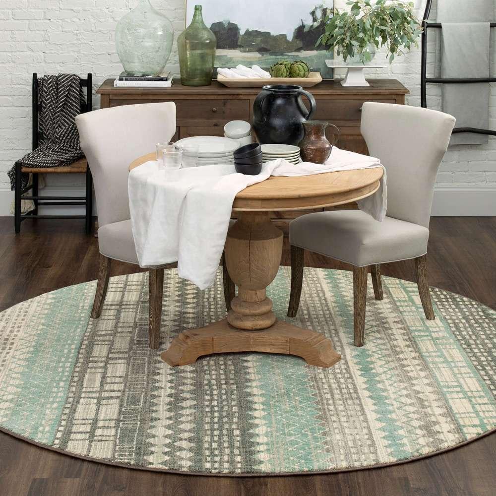 Karastan - Euphoria Eddleston Ash Grey 8 x 8 Area Rug - 90263-5913-R096-IP veiw 3
