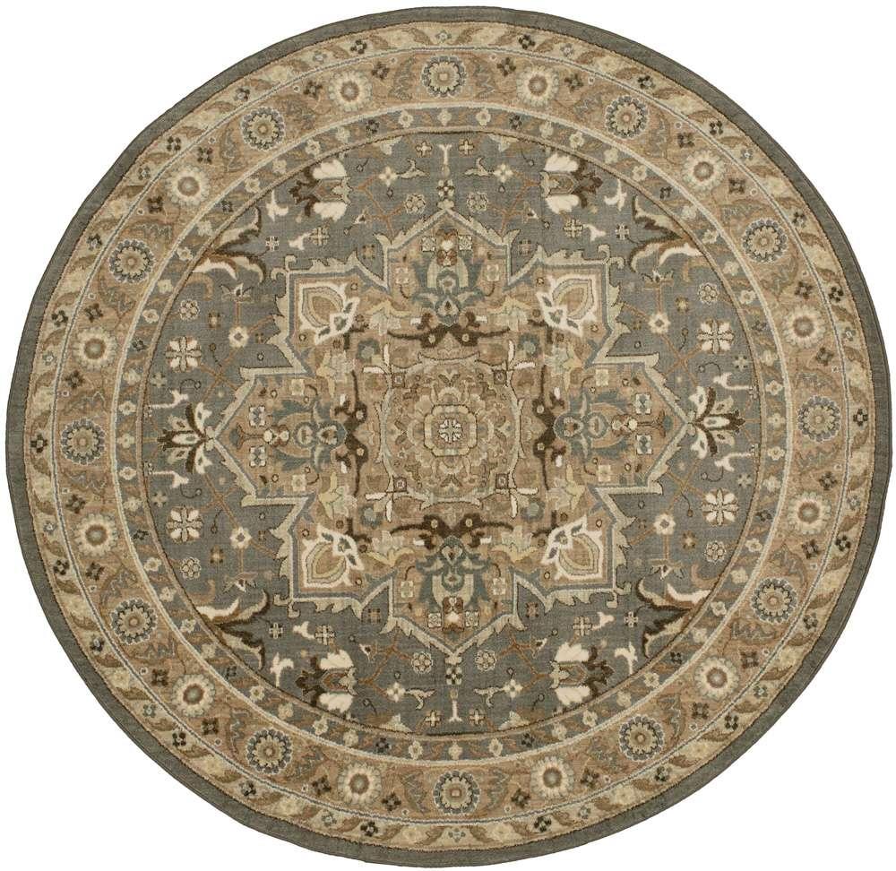 Karastan - Euphoria Rhodes Ash Grey 8 x 8 Area Rug - 90272-5913-R096-IP veiw 1