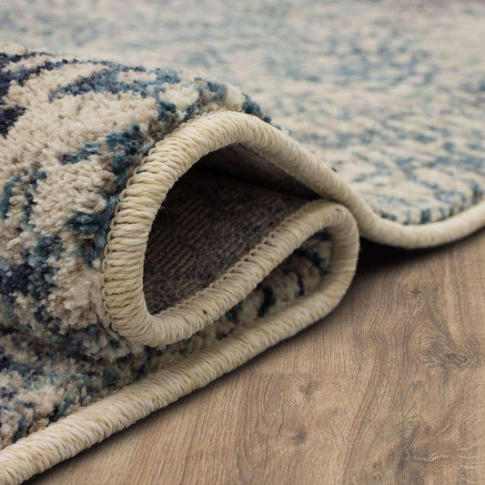 Karastan - Expressions by Scott Living Imprinted Blooms Aqua 2 x 3 Area Rug - 91671-60110-024036-SG veiw 2
