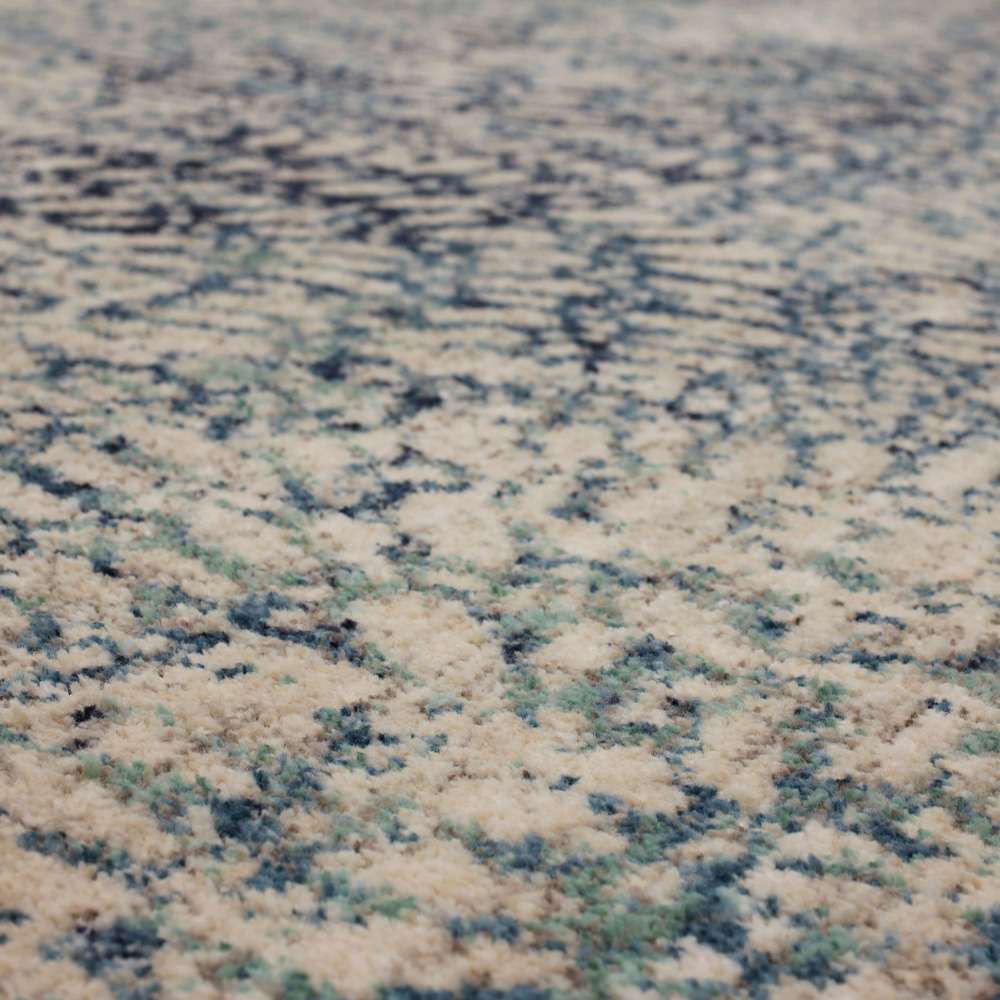Karastan - Expressions by Scott Living Imprinted Blooms Aqua 2 x 3 Area Rug - 91671-60110-024036-SG veiw 4