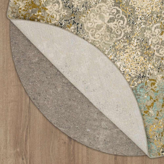 Karastan - Touchstone Moy Willow Grey 8 x 8 Area Rug - 90945-90075-R096-IP veiw 2