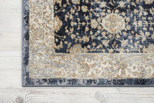 Kathy Ireland Home - Malta Area Rug - 22in x 77in Navy - MAI07-99446375889 - CLOSEOUT veiw 2