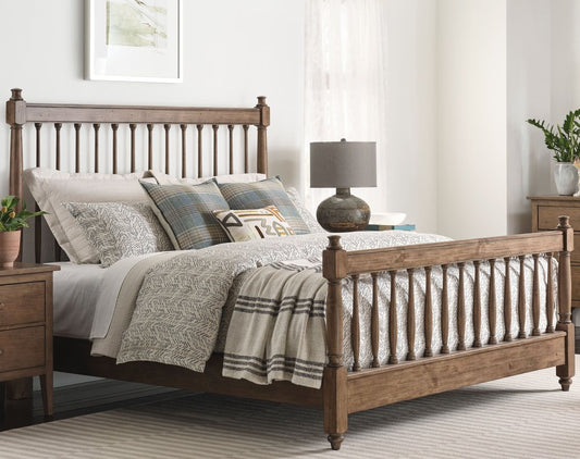 Kincaid Furniture - Arbor Bark Arbor California King Spindle Panel Bed - 537-328BP view 2