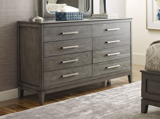 Kincaid Furniture - Cascade Sable Sellers Drawer Dresser With Landscape Mirror - 863-130040 view 2