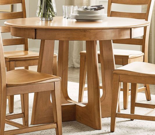 Kincaid Furniture - Kafe Cappuccino 54" Round Pedestal Dining Table - 317-708C view 2