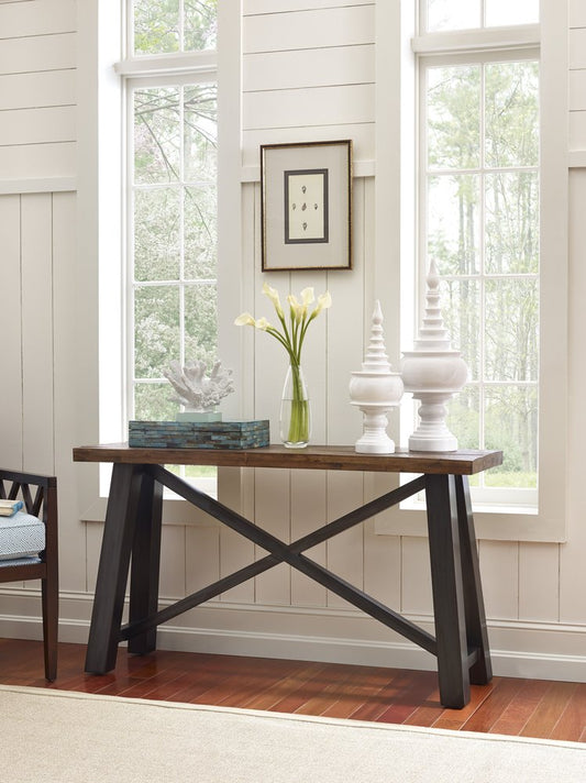 Kincaid Furniture - Modern Classics Driftwood And Black Crossfit Sofa Table - 69-1431 view 2