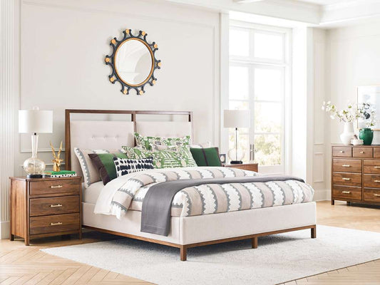 Kincaid Furniture - Monogram Walnut 6/0 Pinehurst Upholstered California King Bed Package - 315-318P veiw 2