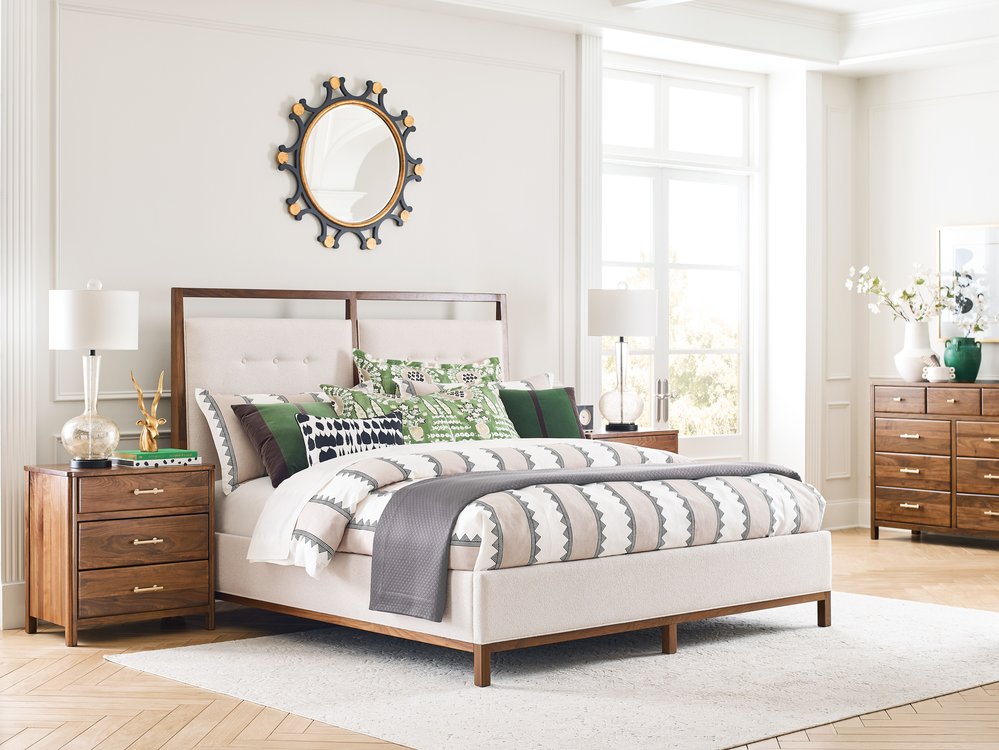 Kincaid Furniture - Monogram Walnut Flat Top Nine Drawer Dresser With Dornoch Mirror - 315-131040 view 10