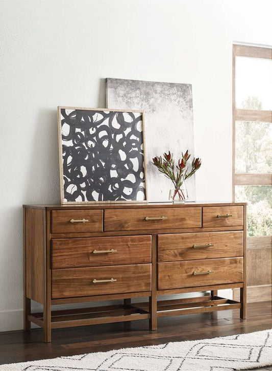 Kincaid Furniture - Monogram Walnut Wonderland Seven Drawer Dresser - 315-130 view 2