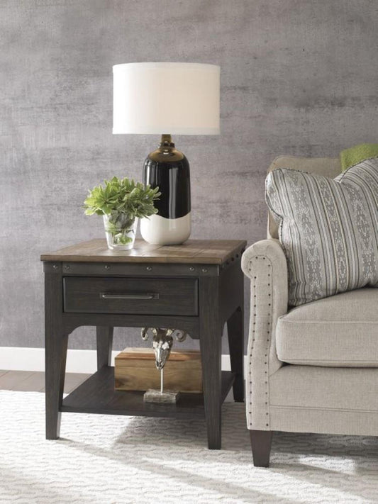 Kincaid Furniture - Plank Road Artisans Rectangular Drawer End Table - 706-915C veiw 2