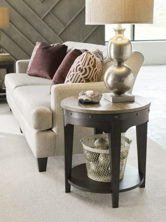 Kincaid Furniture - Plank Road Artisans Round End Table - 706-920C veiw 2